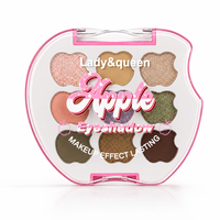 Vente en gros de maquillage pour les yeux aux couleurs fruitées, compact, OEM personnalisé, formule haute pigmentation, emballage en boîte cadeau