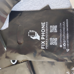 Stampa personalizzata Logo di alta qualità sacchetto di plastica HDPE imballaggio in plastica fustellato maniglia borsa per il trasporto - Product Image 5