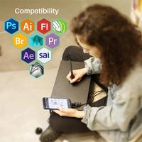 Tablette graphique numérique à stylet USB Huion HS610 professionnelle à écriture électromagnétique bon marché