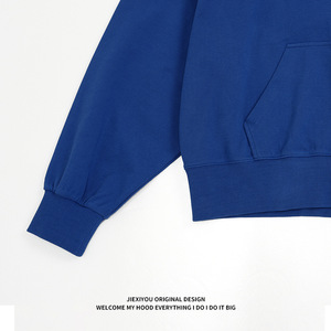 Sudadera con Capucha RDJ Personalizada, Estilo Básico, Tejido Terry Sólido, con Letras Blancas en el <span class=keywords><strong>Pecho</strong></span>, Logotipo Intercambiable, Unisex - Product Image 4