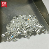 Moissanite VVS taille baguette conique petite taille, couleur D, passe le testeur de diamant, pierre de moissanite en vrac pour la fabrication de bijoux