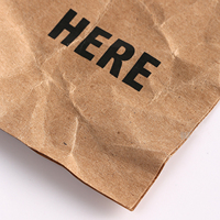 Étiquettes suspendues en papier kraft brun rétro imprimées avec logo personnalisé, étiquettes pliées recyclées pour vêtements, jeans, étiquettes vintage