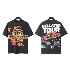 T-shirts Helly de qualité supérieure, T-shirt de créateur Hip Hop Starry, Streetwear épais, Oversize Unisexe, T-shirts Hell Starry avec NFC - Product Image 6