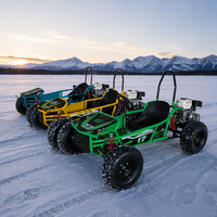 Vente flash - Nouveau design - Kart à pédales 212cc avec sièges réglables, marche arrière et phares avant - Vitesse maximale 85 km/h - Voiture de drift à essence en vente
