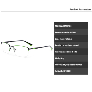 Nuovi Occhiali da Vista con Montatura Semi-Rimless <span class=keywords><strong>di</strong></span> Design per <span class=keywords><strong>Uomo</strong></span>, Occhiali Sportivi in Metallo <span class=keywords><strong>di</strong></span> Alta Qualità per Ciclismo, Montature per Occhiali all'Ingrosso - Product Image 2