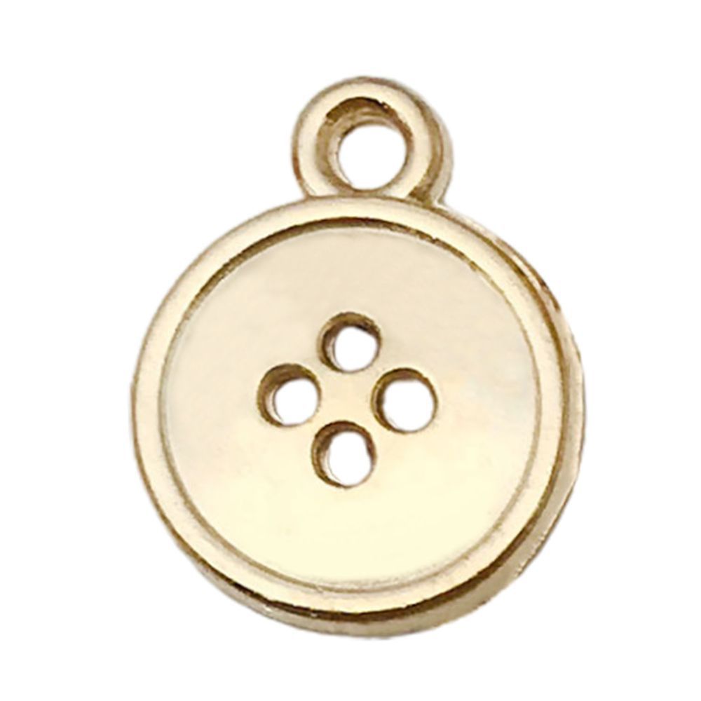 Bouton pour machine à coudre en or 1 KC, 13*16mm - 0,9g - 20256