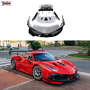 Nouveau kit carrosserie en fibre de carbone style 488 EVO comprenant pare-chocs avant/arrière, spoiler, capot et fibre de carbone sèche - Product Image 1