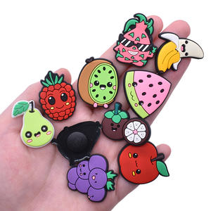 2025 Wholesale Cute Cartoon Fruit Drink Flower butterfly 2024 New Wholesale Custom <b>Shoes</b> Designer Pvc Clogs Charms <b>Accessories</b> - Product Image 4