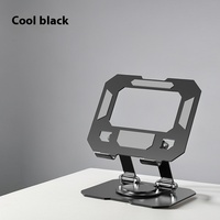 Support d'Ordinateur Portable Pliable et Réglable en Métal, Vente Directe Usine, Support de Refroidissement Multifonctionnel à 360 Degrés pour PC Portable et Tablette