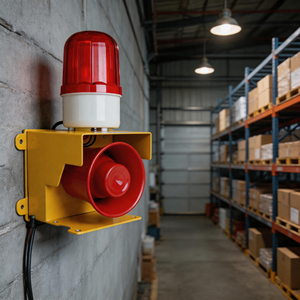 12V/24V/220V/380V 120dB High Decibel <b>LED</b> Voice Sound Light Alarm System Customized Security <b>Fire</b> Factory Workshop Emergency - Product Image 1