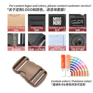 कस्टम लोगो ड्यूटी दोहरी समायोज्य बद्धी नायलॉन बेल्ट काले ताला बैग का पट्टा बैग प्लास्टिक buckles के साथ त्वरित पक्ष रिलीज बकसुआ - Product Image 3