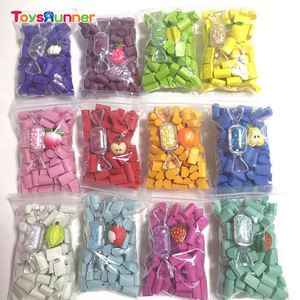 Boue de slime, argile de remplissage, bande d'éponge, perles de mousse, jouets pour enfants, cadeaux de Noël, 15 couleurs, licorne en plastique - Product Image 2