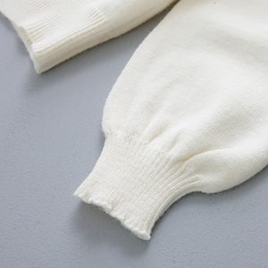 HANO Autumn Korean Style Sweet Ruffled Collar <strong>Cardigan</strong> Loose Fashion Knitted <strong>Sweater</strong> 3D Cherry Button Soft <strong>Cardigan</strong> <strong>Sweater</strong> - Product Image 5