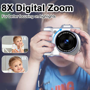 Cámara de Video MOS 1080P para Niños de 7 a 12 Años, Pantalla Selfie Abatible de 2.4'', MicroSD, 48MP, Zoom >40x, Luz LED Estéreo, 600mAh S6 - Product Image 5