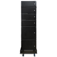 Sistema de Altavoces Line Array Pasivo para Exteriores LS3 KSL (8+4+2 monofónicos) Resistente al Agua, 580W/700W, Carcasa de Madera