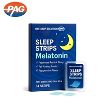Bande de mélatonine végétalienne avec supplément fondant rapide sans sucre B6 marque privée bande de mélatonine végétalienne film oral de sommeil