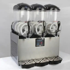 Suministro de fábrica Máquina de aguanieve de hielo comercial de tres cilindros Máquina de bebidas congeladas para batidos de hielo Bebida de hielo de verano de congelación rápida - Product Image 3