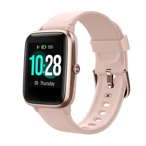 IDO IP68 Waterproof Heart Rate Monitor Smartwatch Fitness Sport Bracelet Rose Gold ID205L Smart Watch For Women