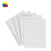 Carpeta de archivos colorida con cubierta de informe de panel y borde tradicional con 3 sujetadores