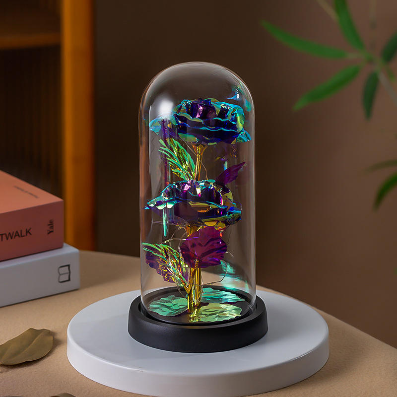 2 colorful gold purple + colorful lights + black