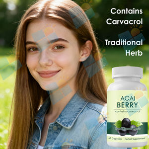 SUNI OEM/ODM/OBM Natural Herbal 100% Pure Açaí <span class=keywords><strong>Berry</strong></span> Cápsulas Cápsulas Extrato de Açaí <span class=keywords><strong>Berry</strong></span> - Product Image 3