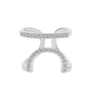 Elegant Nail <b>Ring</b> Adjustable <b>Opening</b> 18k Gold Micro Pave Zircon Butterfly Shape Women's Party Jewelry - Product Image 5