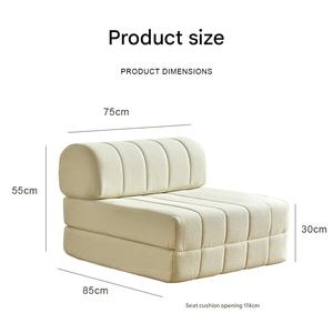Canapé-<span class=keywords><strong>lit</strong></span> pliable Kino pour salon, résistant à l'eau, anti-salissure, lavable, en fil bouclé, mobilier de salon - Product Image 5