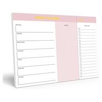 Bloc-notes magnétique à feuilles détachables, planificateur hebdomadaire, liste de courses et liste de tâches personnalisée, nouveau design hybride, avec support fabricant, bloc-notes calendrier