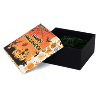 Boîtes cadeaux d'Halloween personnalisées avec impression de logo, kit de fête surprise, emballages fantaisie, boîte mystère d'Halloween