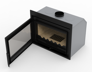 <span class=keywords><strong>Poêle</strong></span> à <span class=keywords><strong>bois</strong></span> insert canalisé 15kw - Product Image 4