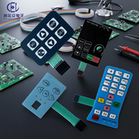 Panel de Botones con Teclado de Membrana y Superposición Gráfica Impresa en Serigrafía, Certificado ISO9001, Tecnología Personalizada Chuangerli MK-01