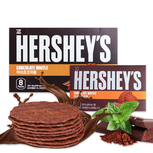 วาฟเฟิลกรอบ Hershey พร้อมครีมช็อกโกแลตชีสรสผลไม้รสหวานขนมสำนักงานนำเข้าจากเกาหลี - Product Image 4