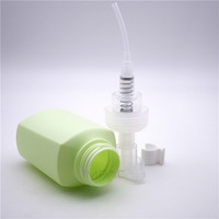 Bouteille vide en plastique vert mat pour shampoing bébé, cosmétique, avec pompe à clip, 280 ml