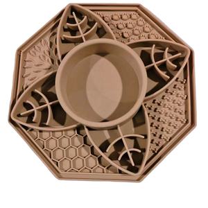 Tapis à lécher <span class=keywords><strong>Mandala</strong></span> Octogonroud avec logo personnalisé Bols et mangeoires pour animaux de compagnie Fleur de chien en forme d'octogone Tout en un Silicone de qualité alimentaire 50pcs - Product Image 3