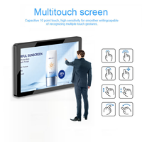 Affichage numérique tactile capacitif étanche IP65 de 55/65 pouces, écran LCD haute luminosité pour les magasins, les centres commerciaux et les sites touristiques