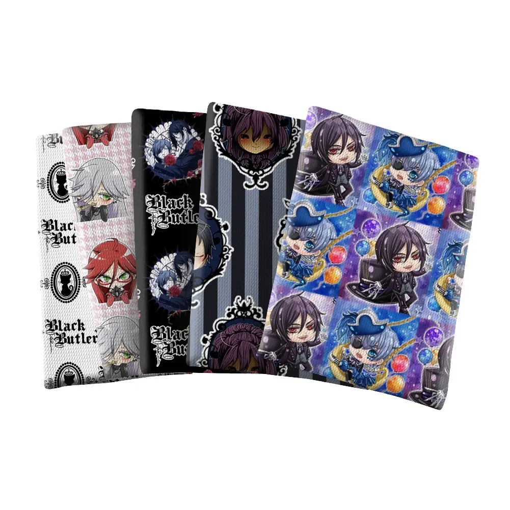 Hot Selling Japanese Anime Printed Bubble Fabric For Hair Bows Designs DIY Bags