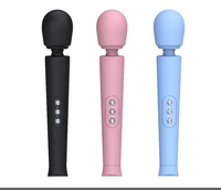 12-Frequenz Diamant-Mikrofon USB Aufladbarer Magic AV Zauberstab Vibrator Massagegerät für Frauen Körper