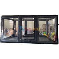 Tente gonflable extérieure imperméable de voiture de garage tente gonflable transparente de voiture de PVC stationnement pour la famille
