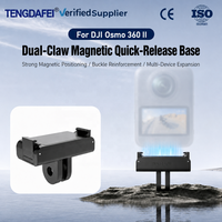 Adaptateur de base magnétique à dégagement rapide pour DJI Osmo Action 6 5 Pro 4 3 Nano, fixation pliable à double griffe avec vis 1/4 pouce, vente en gros