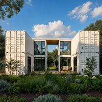 Maison conteneur de luxe KWY, design personnalisé, maison préfabriquée modulaire, style moderne, garantie 5 ans, modèle pour villa et complexe hôtelier