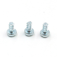 Vis autotaraudeuse à tête cylindrique plate en acier au carbone noir, zinguée, à empreinte cruciforme, métrique/pouce, petite vis