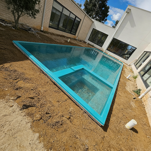 สระว่ายน้ำไฟเบอร์กลาสทนรังสียูวี ดูแลง่าย สำหรับรีสอร์ท ขนาดใหญ่ ผลิตตามสั่ง บรรจุในตู้คอนเทนเนอร์ขนส่ง ใช้งานได้ยาวนาน แข็งแรงสูง - Product Image 1