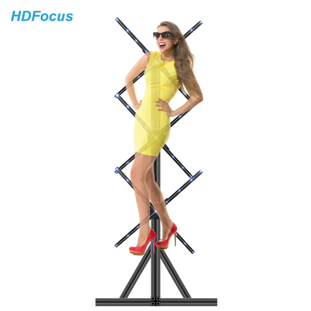 75 Cm Olograma Screen Digital Player Video Signage Lcd 3d Display Led Advertising Holographic Projector Wifi Hologram Fan
