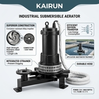 Aérateur submersible électrique à économie d'énergie avec moteur 1,5 kW 100 L/heure, garantie 1 an pour les stations d'épuration industrielles