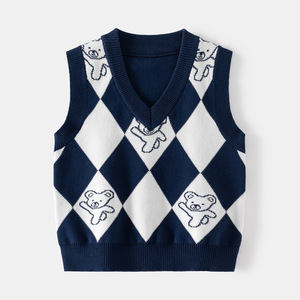 Automne hiver enfants <span class=keywords><strong>laine</strong></span> <span class=keywords><strong>gilet</strong></span> nouveaux garçons col <span class=keywords><strong>en</strong></span> V sans manches pull <span class=keywords><strong>gilet</strong></span> <span class=keywords><strong>en</strong></span> gros livraison directe disponible - Product Image 5