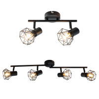 Plafonnier LED E14 moderne FOSHAN pour salon, grand abat-jour métallique mobile, montage en surface