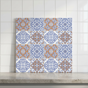 Azulejos de cerámica de flores rústicas de estilo marroquí 30x30cm decoración de suelo de sala de estar mate - Product Image 5