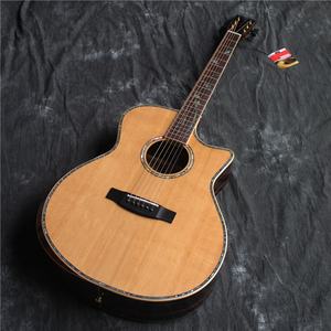 HM750GSC Himor Brand, alta qualità 40 pollici di taglio in legno massello chitarre acustiche, chitarra Folk - Product Image 2