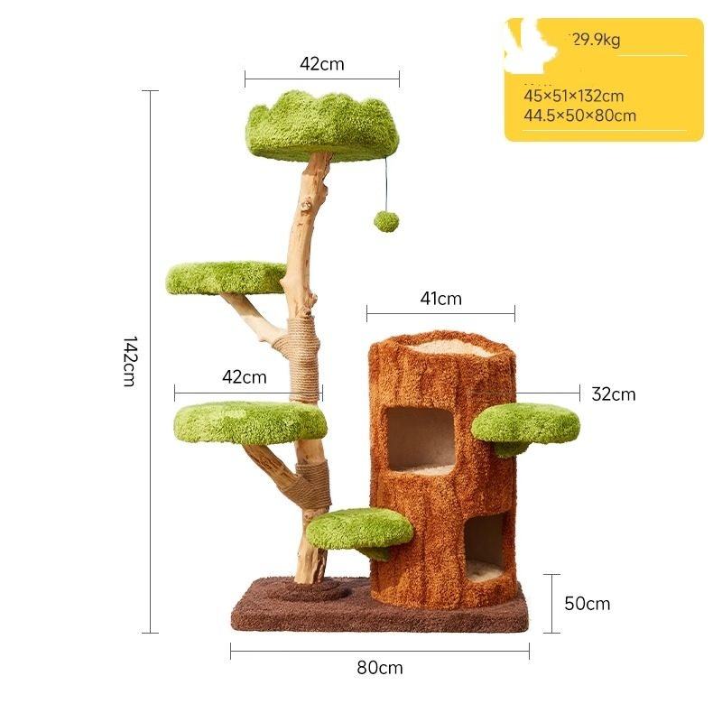 Casa sull'albero verde foresta