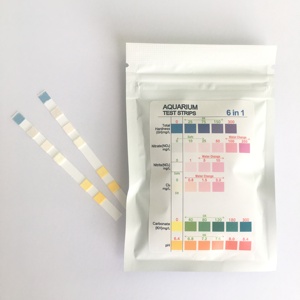 Tiras de prueba de agua para acuario, kit de prueba de agua para estanque de peces, TST 6way, fácil de leer, 50 unidades - Product Image 3